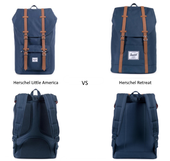 herschel backpack little america vs retreat Supply Co. USA and a front pocket with a zipper for smaller items to keep within reach Herschel Little America Sac A