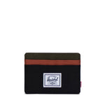 Carteira Herschel Charlie Cardholder Black/Ivy Green/Chutney