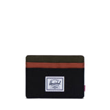 Carteira Herschel Charlie Cardholder Black/Ivy Green/Chutney