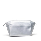 Herschel Milan Toiletry Bag Vegan Leather Silver Metallic