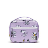 Herschel Pop Quiz Lunch Box Snoopy and Woodstock Pastel Lilac
