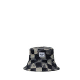 Chapéu Herschel Bebé UV Bucket Hat 6 – 18 Meses Black Stencil Checker