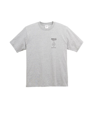 Herschel Homem Mt. HSC Tee Heather Light Gray/Black