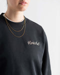 Camisola Mulher Herschel Chain Stitch Crew Black