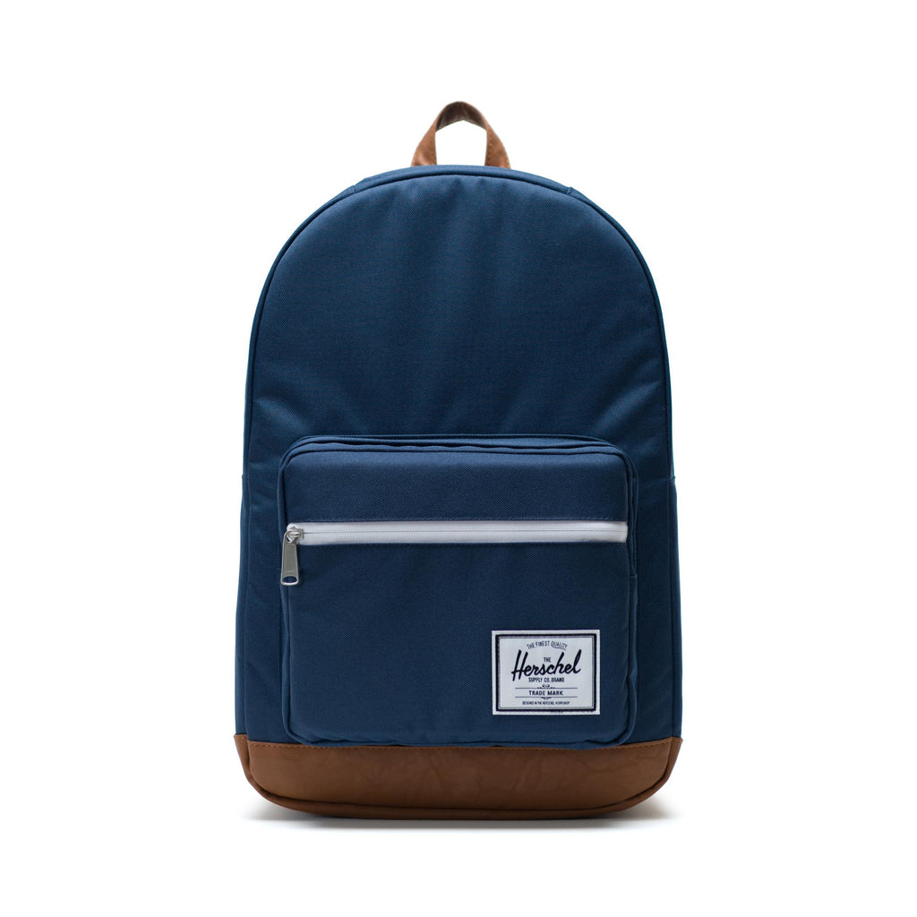 Mochila Herschel Pop Quiz Navy/Tan Synthetic Leather – Transmission Store