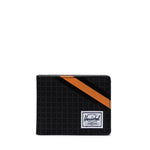 Carteira Herschel Roy RFID Black Grid/Gargoyle/Sun Orange