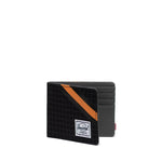 Carteira Herschel Roy RFID Black Grid/Gargoyle/Sun Orange