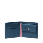 Carteira Herschel Roy Coin RFID Copen Blue Crosshatch