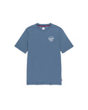 Herschel Homem Tee Classic Logo Blue Mirage/White