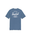 Herschel Homem Tee Classic Logo Blue Mirage/White
