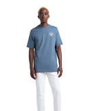 Herschel Homem Tee Classic Logo Blue Mirage/White