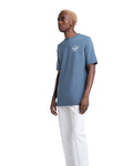Herschel Homem Tee Classic Logo Blue Mirage/White