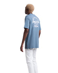 Herschel Homem Tee Classic Logo Blue Mirage/White