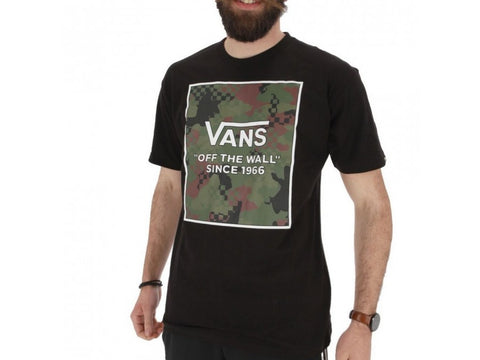 T-Shirt Vans MN Camo Check Boxed Fill-b Black